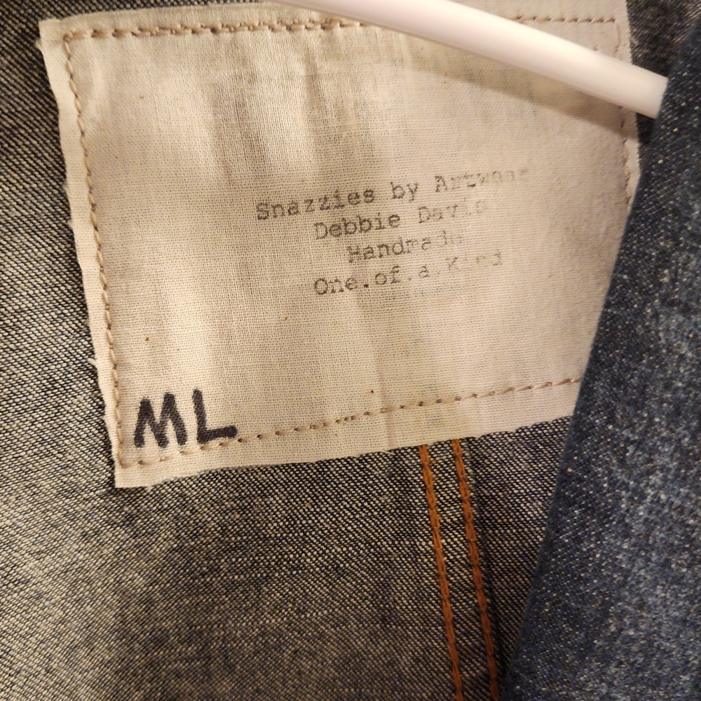 Denim And Patchwork Long Sleeve Jacket - image 2